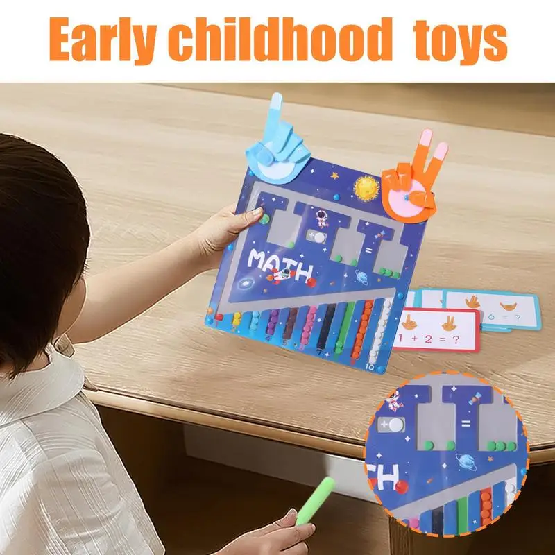 子供モンテッソーリおもちゃ数学学習指カウントパズルボード子供の早期教育玩具ホームスクール教育用品