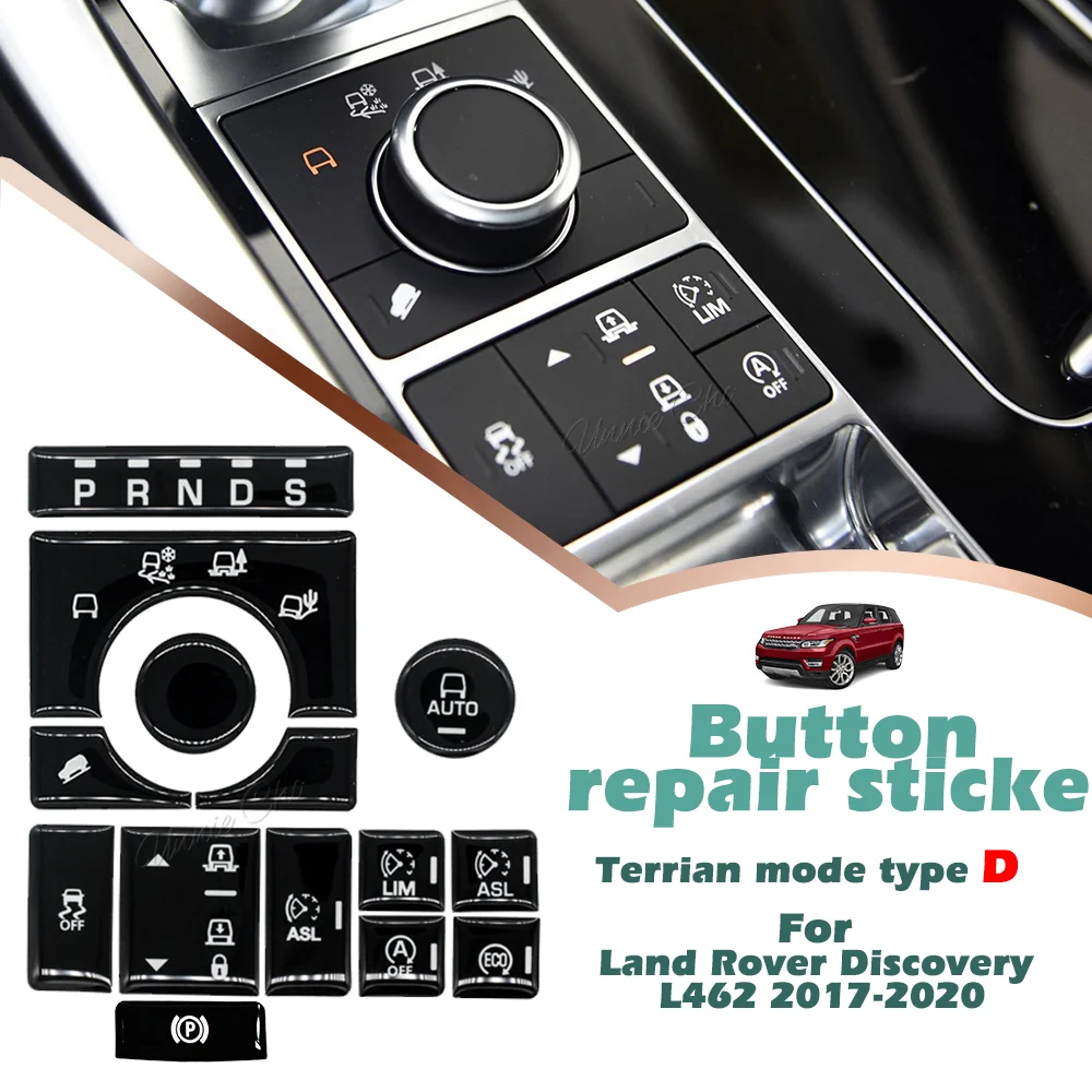Für Range Rover Sport L494 Mittelkonsolen-Tastenabdeckung für Vogue 2013–2017 Gelände-Traktionssteuerungsaufkleber für Discovery L462 – Detail 10