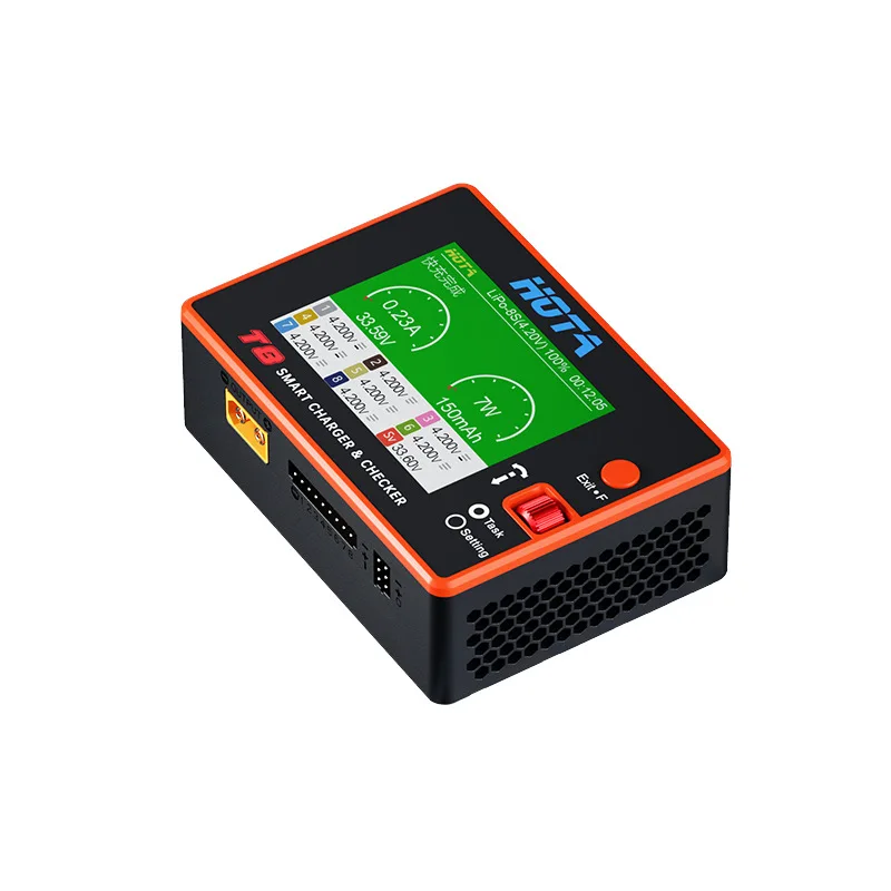 

HOTA T8 balanced charger 1~ 8S 650W 22A model aircraft lithium battery high power magnetic suction multi-function