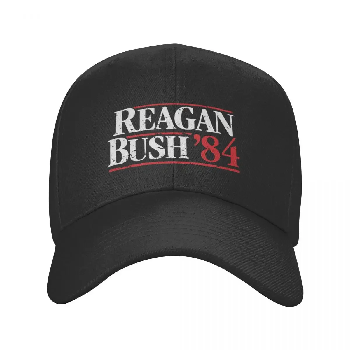 Distressed Reagan Bush `84 Baseball Cap Sunscreen Ball Cap Women Hats Men's