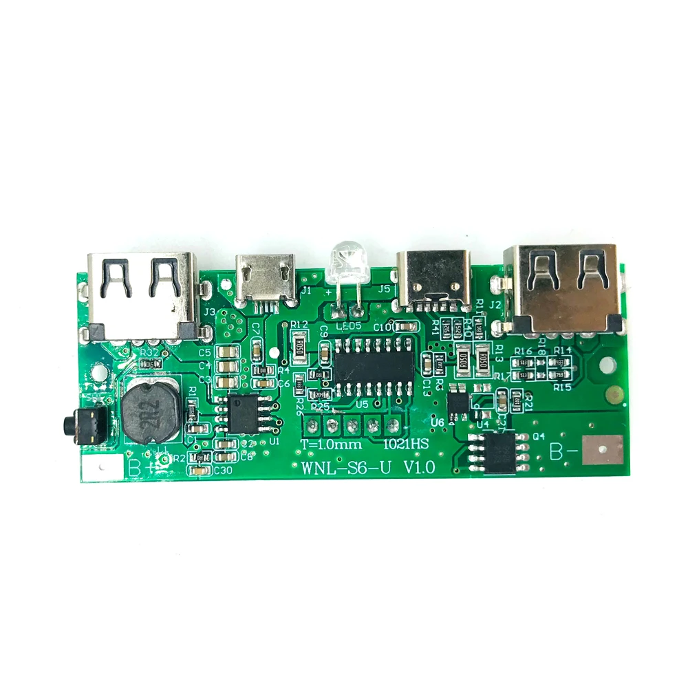 QC4.0 fast charging 5V2A 18WMicro/Type-C USB mobile charging bank 18650 charging module