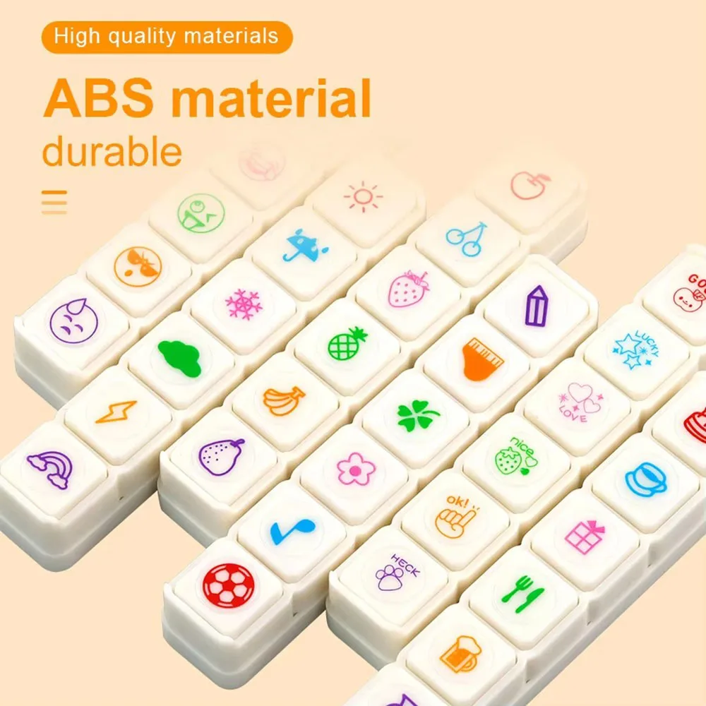 Kawaii Stempel, dekorative Stempel für Scrapbooking, Grundschule, Schüler, Cartoon, Mini, kreativ, Presse, Siegel, Arbeit, Stimmung, Wetter, Obst