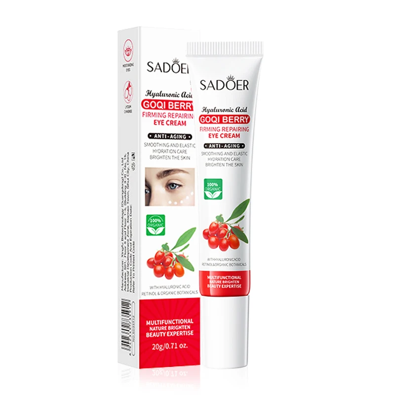 

SADOER Goqi Berry Eye Cream против темных кругов, удаления мешков под глазами, против морщин, увлажняющий, красота, уход за кожей вокруг глаз