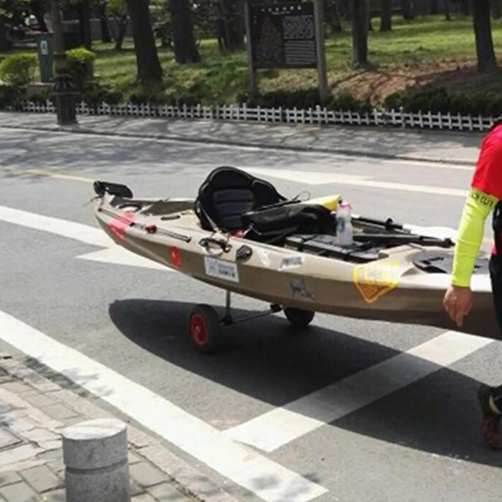 

Kayak Cart Canoe Carrier Accessories Transport Cart Ergonomic Adjustable Sturdy