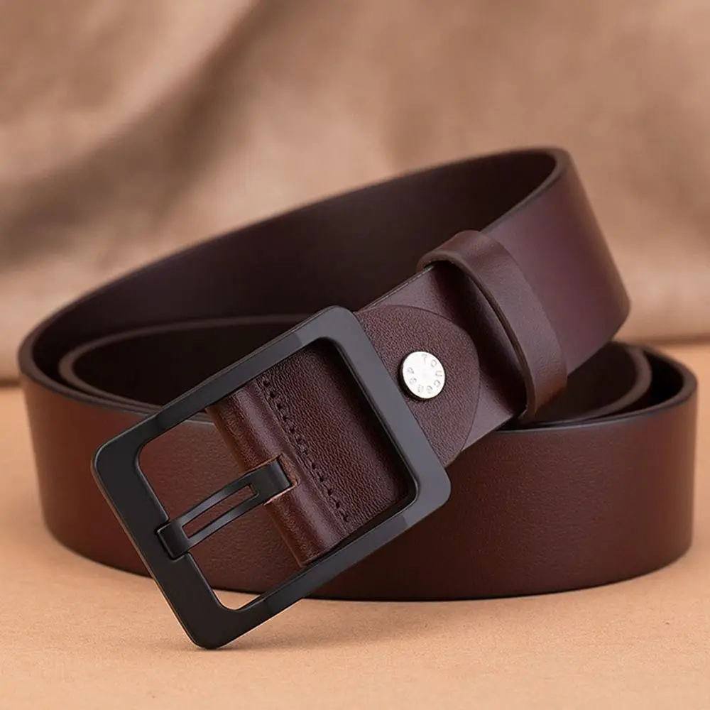 

Man Luxury Design Leather Belt Casual Versatile Pin Buckle Waistband Trouser Dress Belts