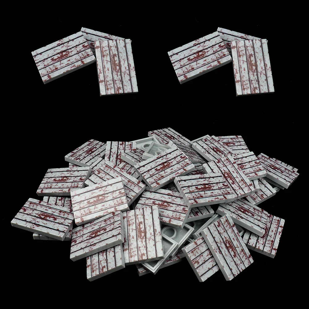 MOC 10PCS Rusty Floor 26603 Printed Pattern Building Block Scene Matching Board Compatible Accessories DIY Toy Children Kid Gift