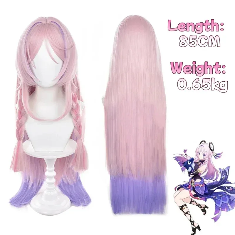 

Citlali Wig Game Genshin Impact Women Cute 85cm Pink Purple Gradient Long Hair Nathan Citlali Cosplay Free Wig Cap