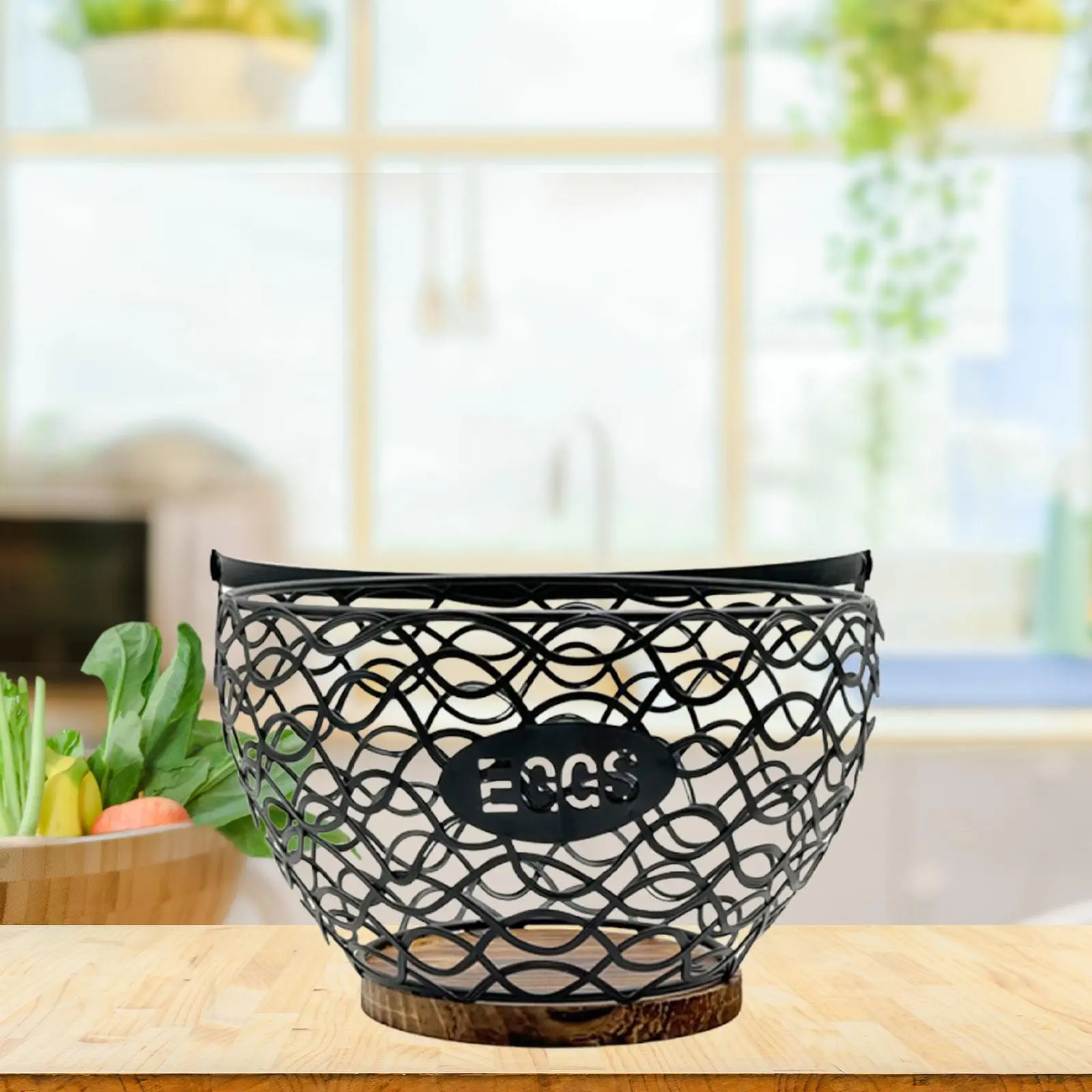 Creative Organizer Container Chicken Egg Basket for Kitchen and Farmhouse Storage Countertop Bowl