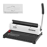 SucceBuy Manual Coil / Spiral Binding Machine – 34-Hole Punch, Binds up to 120 Sheets