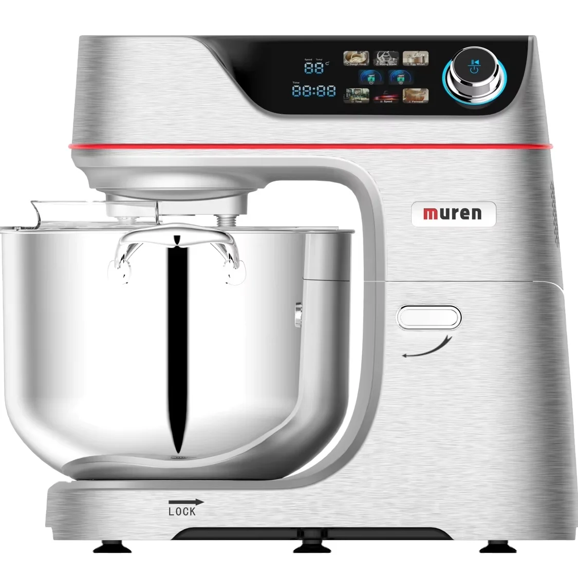 

Double Hooks Digital Full Metal Multifunctional Electric Kneading Mixers Machines Mixing Bowl 10L 11L Kitchen Cake Stand Mixer