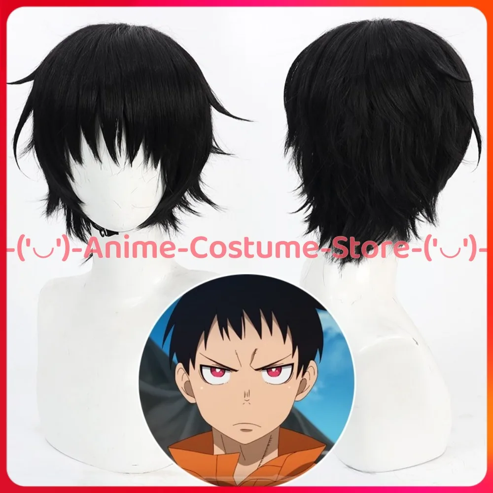 

Fire Force Shinra Kusakabe Косплей Парик Аниме Игровой Персонаж Хэллоуин Карнавальный Костюм Для Вечеринки Парики Термостойкие Синтетические Волосы