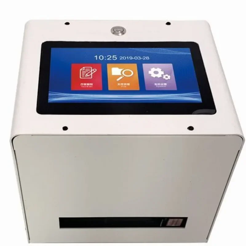 

Demin G12 Desktop Inkjet Printer Prints Production Date Concave Convex Surfaces Bottle Cap QR Code Batch Number Inkjet Printer