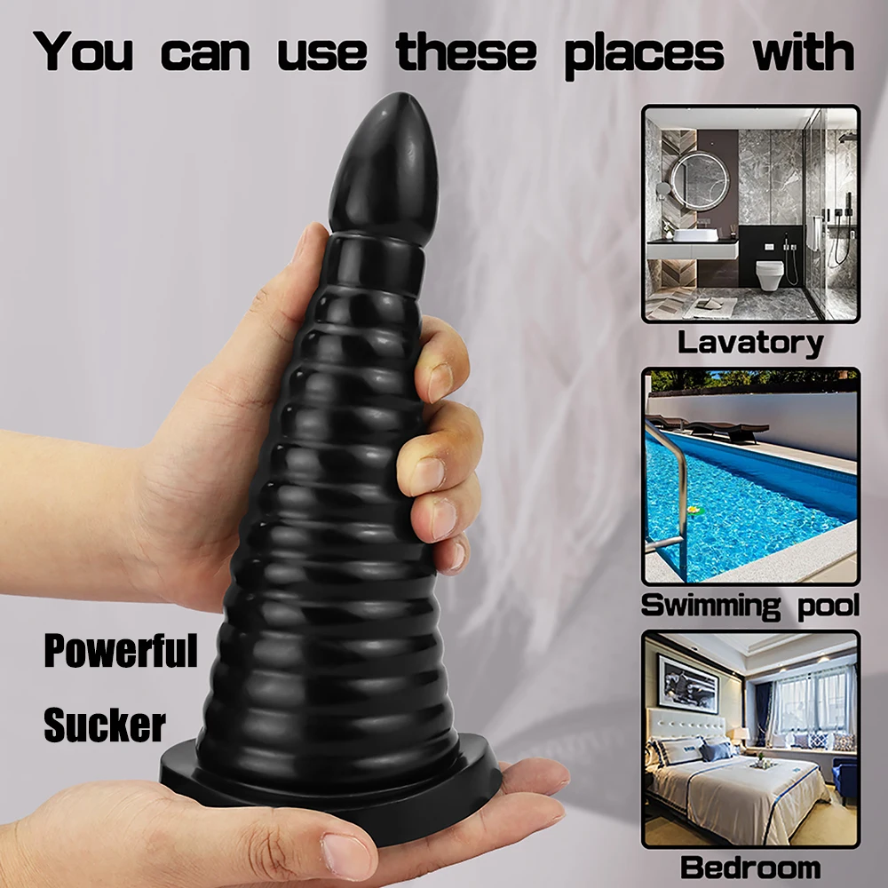 Oversized Anal Plug Dildo Stimulate Anus Vagina Butt Plug Masturbator Huge Penis Anal Dilator Sex Toy for Women and Men Sex Shop