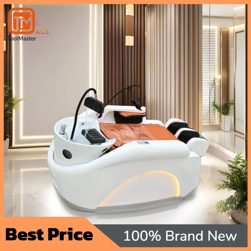 【Best Selling】Luxury Elegant Head Spa Massage Bed With Waterfall Circulation System For Water Therapy Shampoo For Hair & Beauty