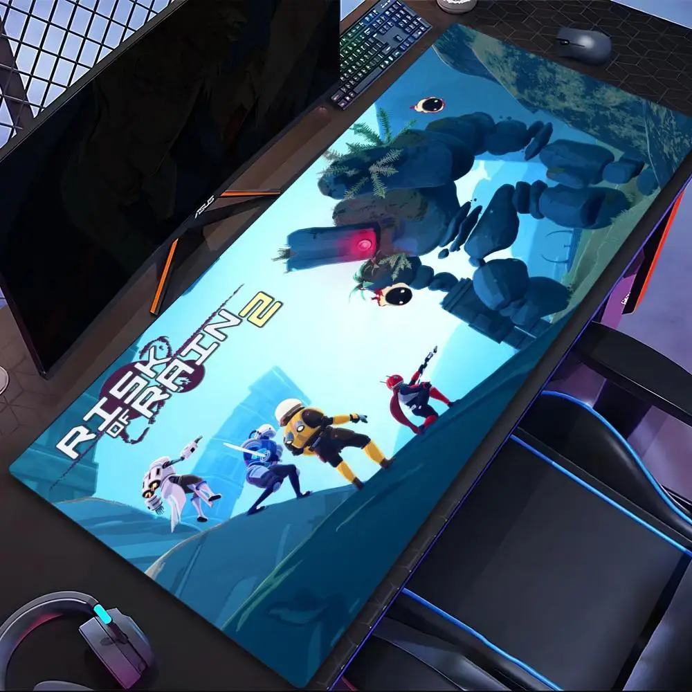 

Коврик для мыши Game Risk of Rain 2, планшетный ноутбук, настольный коврик для мыши xl, милый коврик для игровой клавиатуры с HD-принтом, игровой коврик для клавиатуры, игровой плеера 90x40