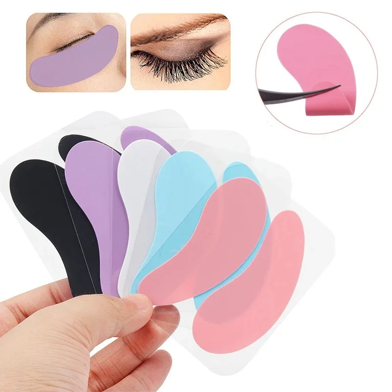 1/2/3/4/5Pair Reusable Washable Comma Shape Silicone Under Eye Patches For Eyelash Extension, Lash Isolation Pads
