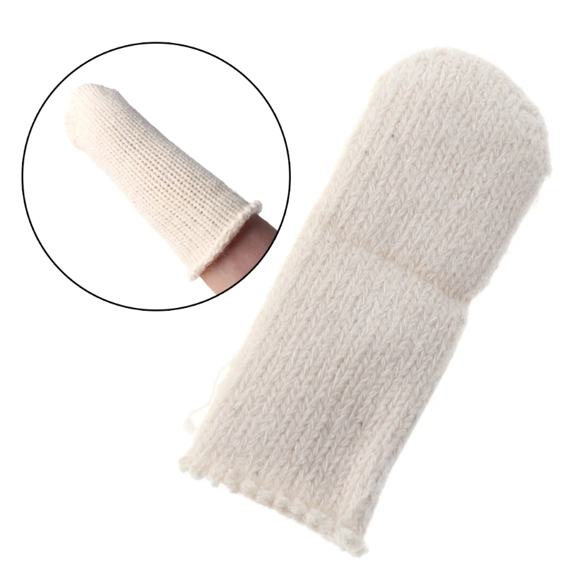 

20Pcs Cotton Finger Guards Cots Avoid Protection Prints Clean Polish Craft Tool