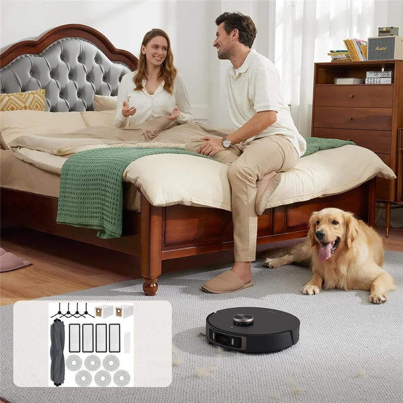 A01V-For Dreame L20 Ultra Robot Vacuum استبدال فرشاة جانبية رئيسية مرشحات Hepa ممسحة الملابس أكياس الغبار الملحقات