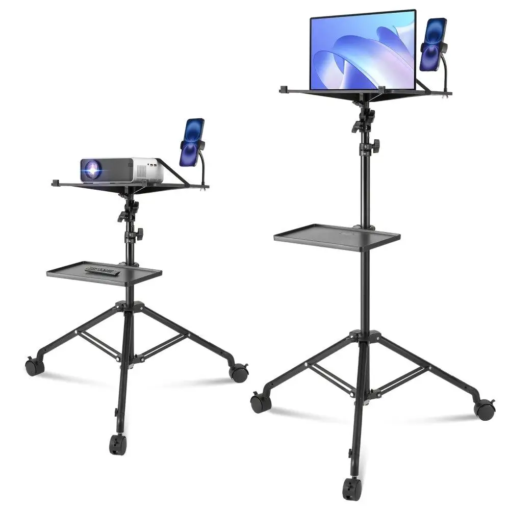 

Projector Stand Adjustable Height 31.3 to 67.3 in DJ Equipment Projector Mount with Tray for outdoor Movies Home Office Stage