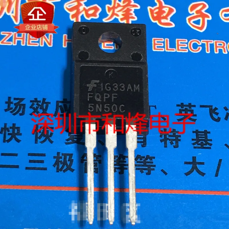 5 pieces FQPF5N50C  TO-220F 500V 5A