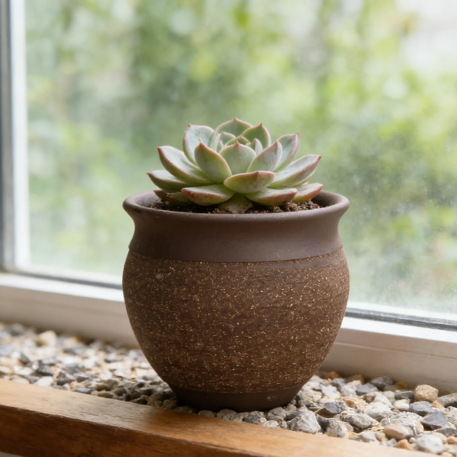 Breathable Ceramic Pot with Drainage for Succulents Planting Porous Ceramic Vase Office Desk Decoration