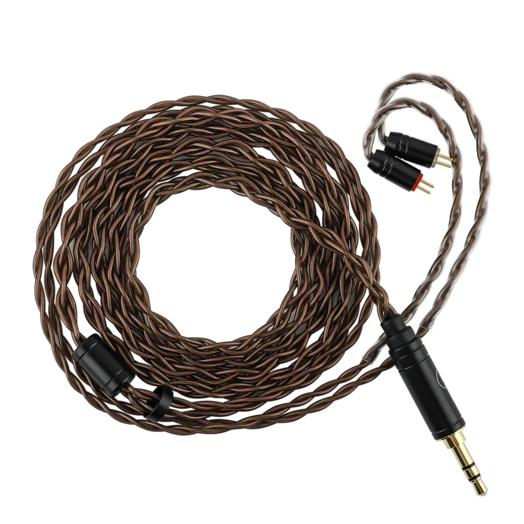 ZiiGaat Z-01 IEM Cable 4 Core Single Crystal Copper Wire with High Quality Detachable 0.78mm 2Pin Connector