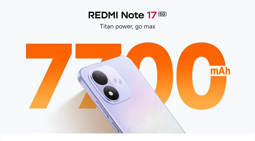 Global Version Redmi Note 17 5g Nfc Smartphone 6.99' Fhd Eye-Care Amoled Display Powerful Snapdragon 4 Gen 4 Ai Face Unlock Mobile Phones