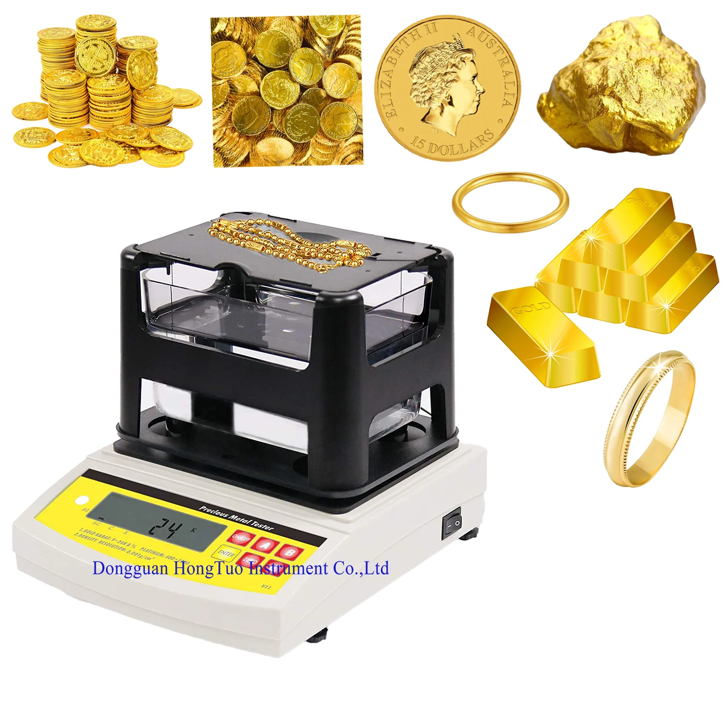 High Performance Excellent Accency Precious Metal Tester Gold Purity Analyzer DH-600K
