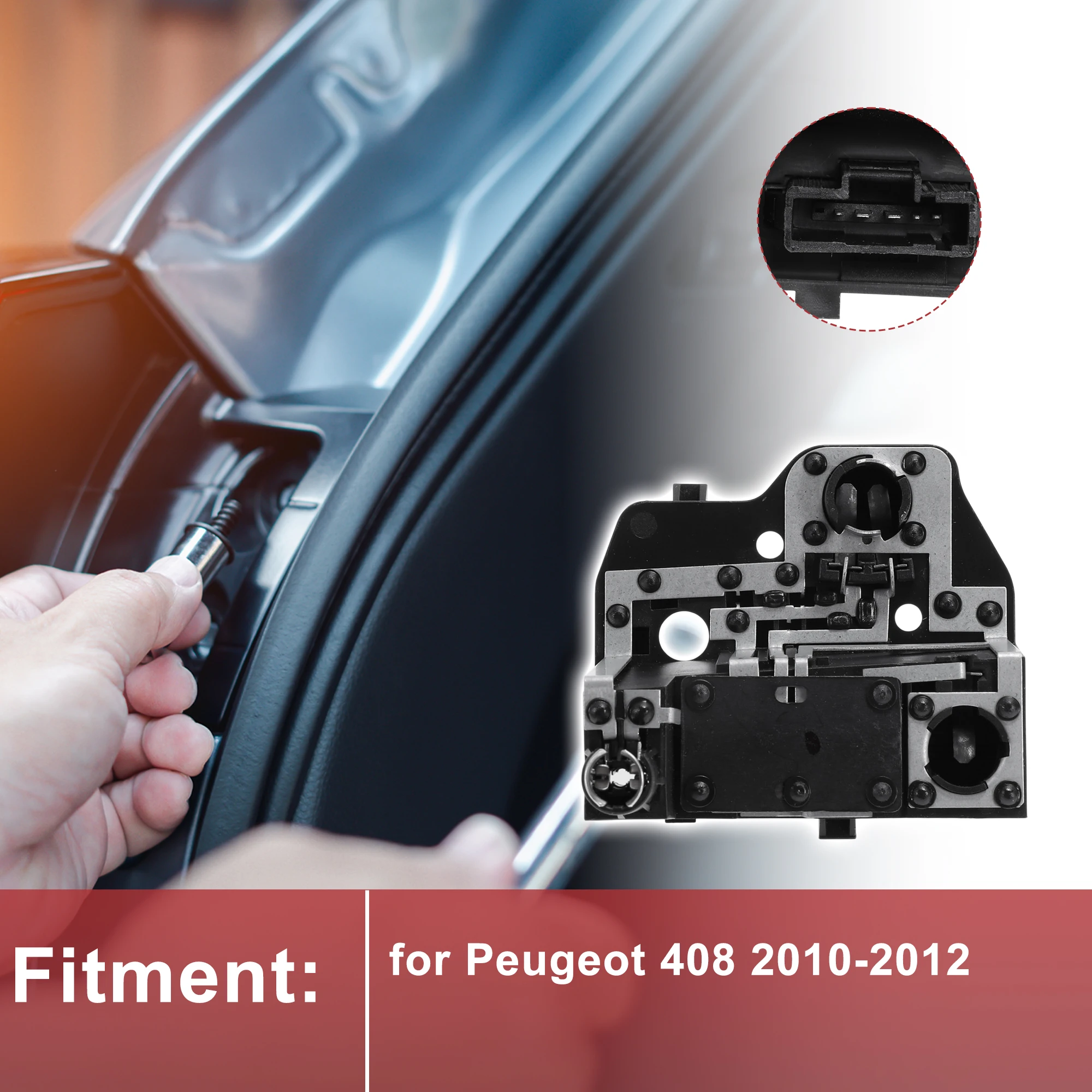 

X Autohaux 1 шт. правый разъем заднего фонаря для Peugeot 408 2010-2012, разъем лампы