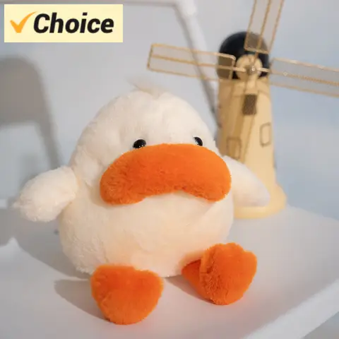 귀여운 오리 박제 동물, 슬픈 큰 입 오리 Jellycat 플러시 베개 Kawaii Hugging Squishy Duck 플러시 장난감 어린이를위한 선물