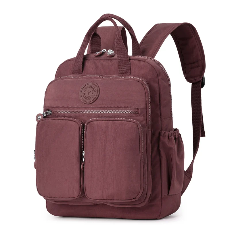 

New Simple School Bag for Teenage Girls Lightweight Foldable Oxford Women's Backpack Handheld Casual Purse Mochilas De Mujer