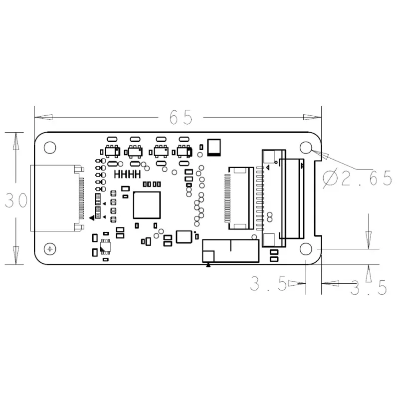 VoFSFor Raspberry Pi HDMI Adapter Board HDMI To CSI-2 TC358743XBG For 4B 3B 3B+ ZERO