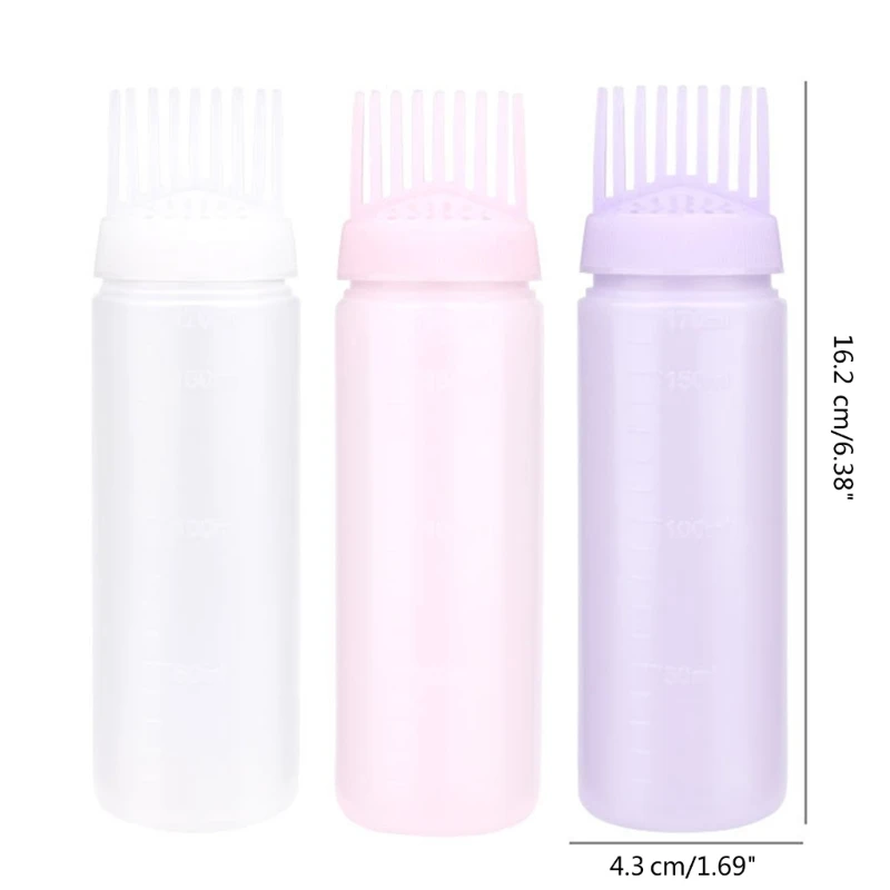Plastik Pewarna Rambut Ulang Botol Aplikator Sisir Pengeluaran Salon Rambut Mewarnai Mewarnai Penataan Rambut Mewarnai Botol
