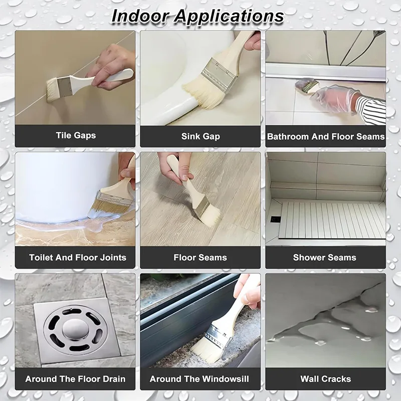 1000g Nano Transparent Waterproof Coating Leak Repair Sealant, Roof Bathroom Wall Anti-Leakage Damp Proof Weather Resistant Glue