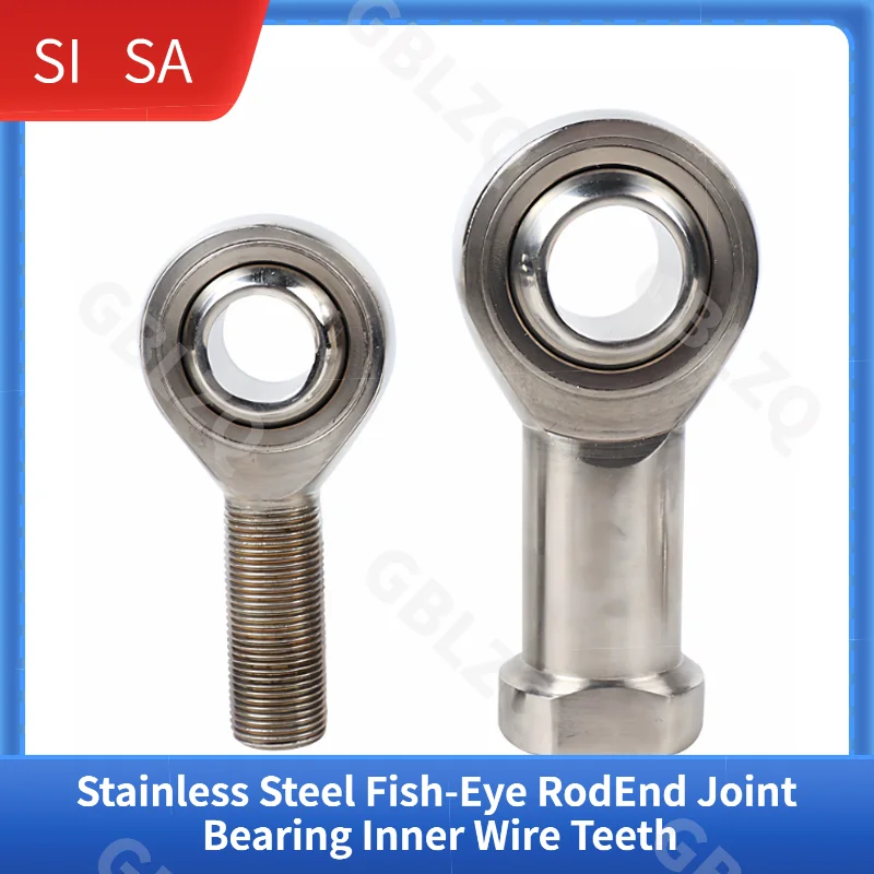 1Pcs Fish Eye Rod End Joint Ball Bearings SI T/K Accessories Female Left Hand Thread for Shaft Rod End Bearing
