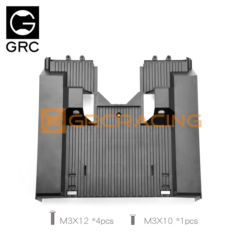 Cubierta integrada para rueda trasera, placa inferior, suelo trasero G156B para coche trepador de control remoto Trax/como unidad táctica TRX4 Defender 1/10