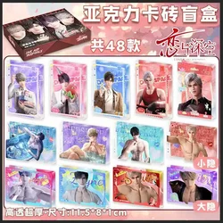 Anime Love and Deepspace Sylus Rafayel Zayne Xavier Cosplay Cartoon Quicksand Mahjong Figure Stand Card Brick Desk Ornament Gift