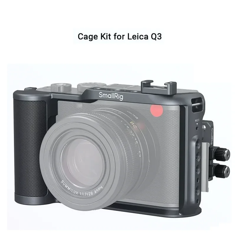 SmallRig Q3 Cage Kit for Leica Q3, with USB-C Cable Clamp Silicone Support, with Arca-Swiss Quick Release Plate -4567