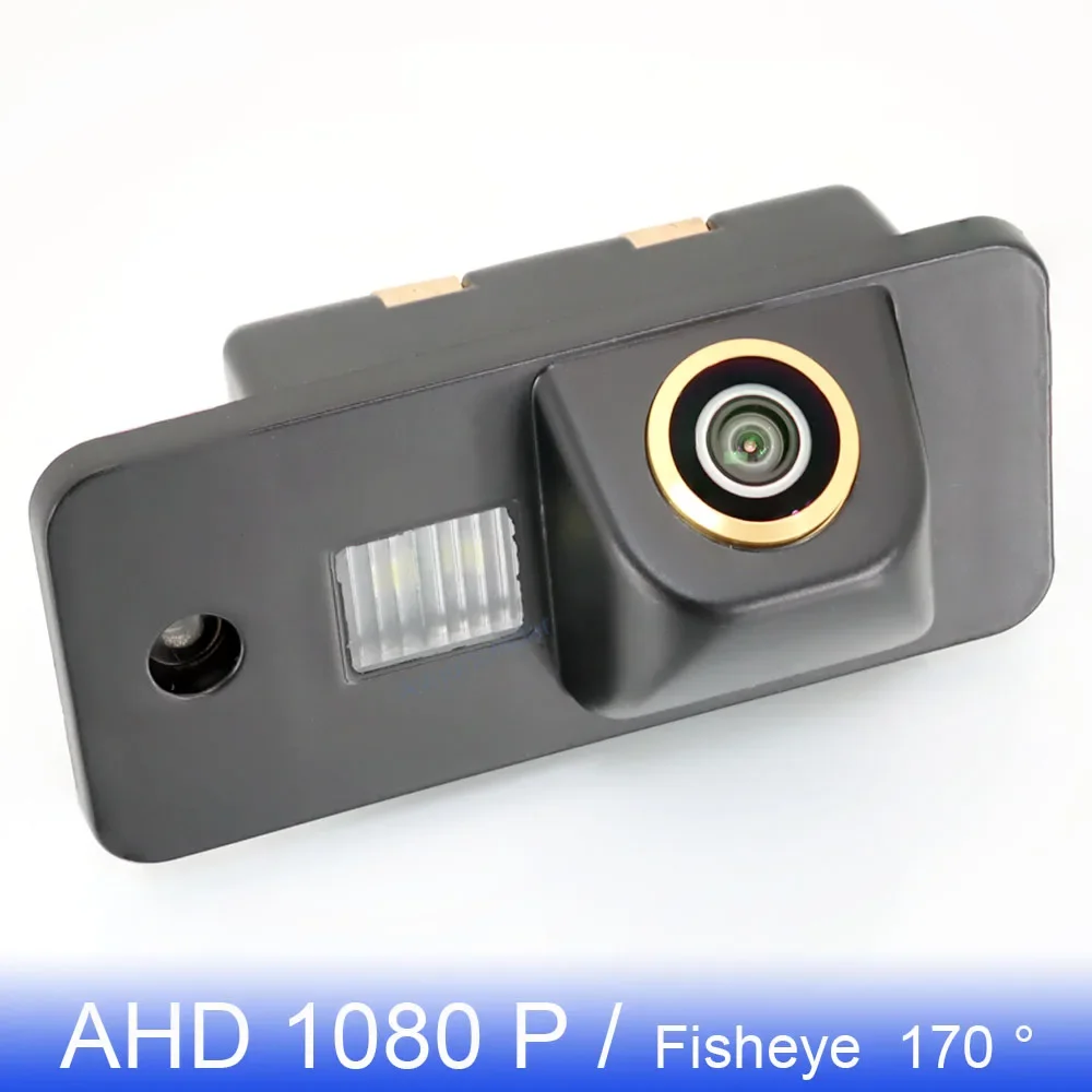 

Golden FishEye Rear View Camera For Audi A3 A4 A6 A8 Q5 Q7 A6L Car AHD 1080P 170° HD Night Vision Waterproof CVBS Parking Backup