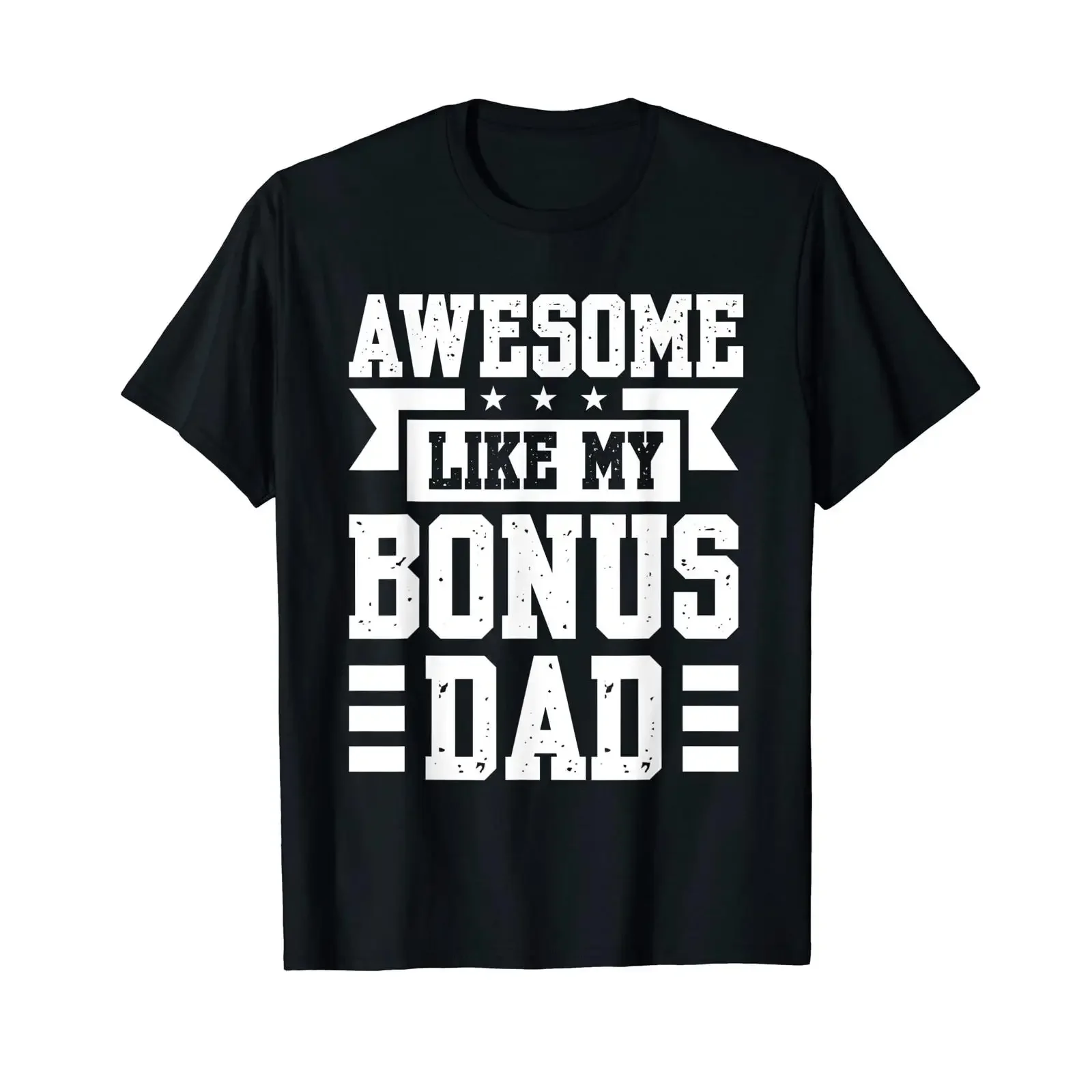 Herren awesome like my bonus dad T Shirt vintage Washed Comfortable Soft fashion Slightly designer clothes homme streetwear