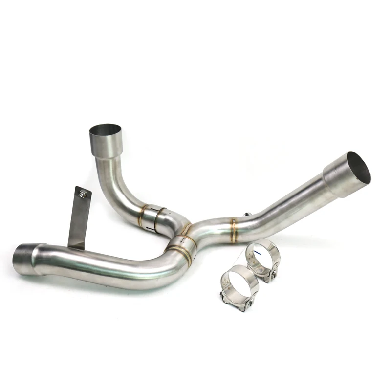 Suitable for Ducati Multistrada 1200 motorcycle 2010-2014 304 stainless steel intermediate connecting pipe  Special tube