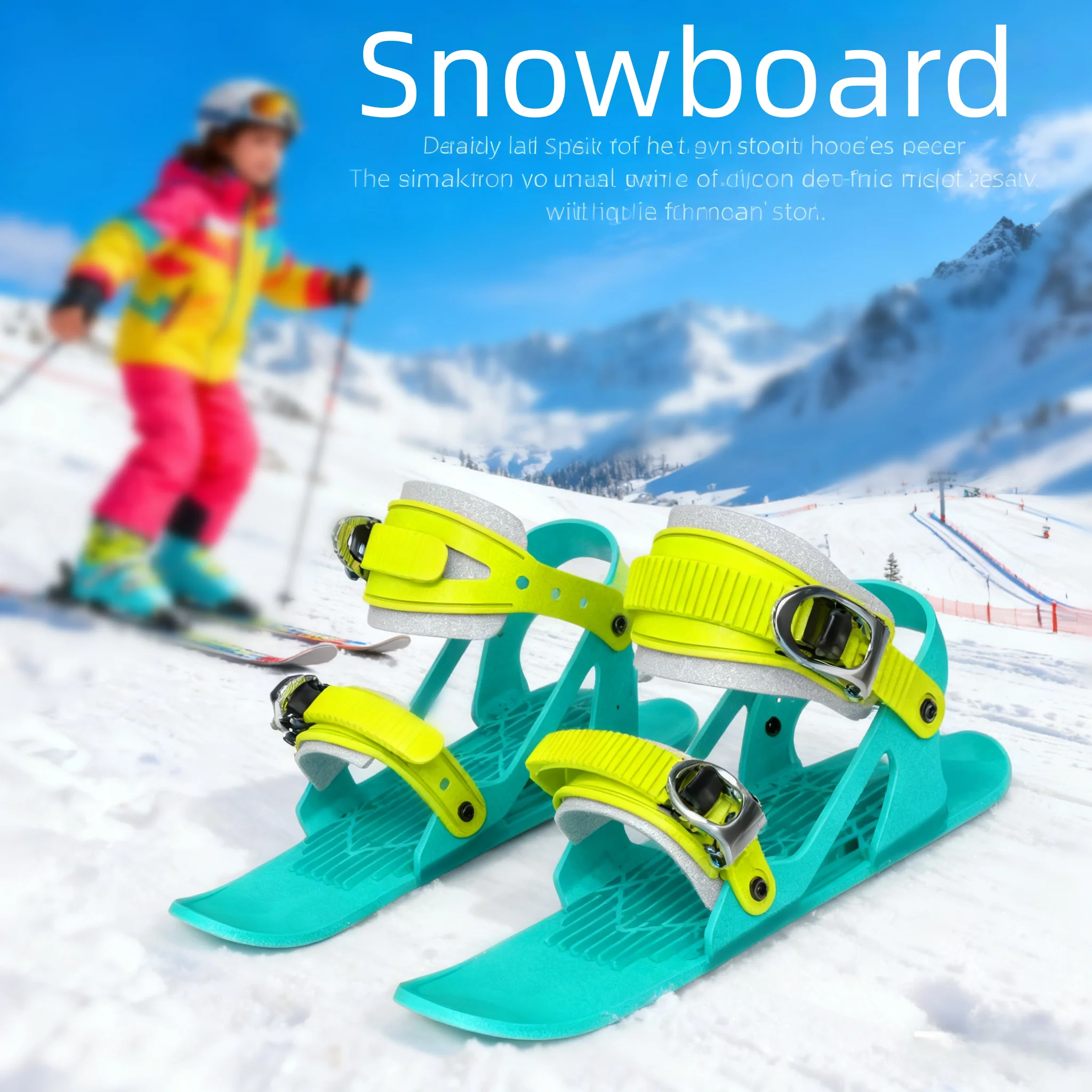 

Детская мини-лыжная обувь для занятий спортом на открытом воздухе, зимнее оборудование, катание на сноуборде, зимние лыжные принадлежности, Новое поступление для активных зимних развлечений