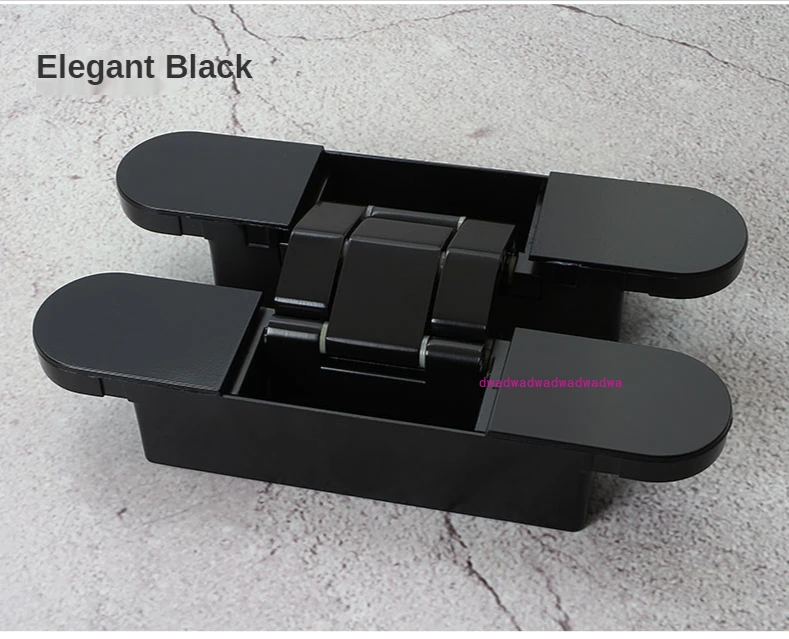 

3D Adjustable Conceal Wood Door Mute Cross Hinge Hidden Automatic gate Self Closing Heavy Duty Black Hinges Load-bearing 80KG