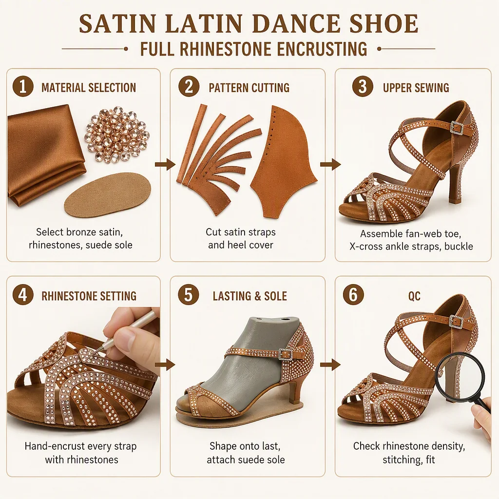 レディース ラインストーン ラテンダンスシューズ サテン パ - Sandal Strappy Heeled のレビューと価格