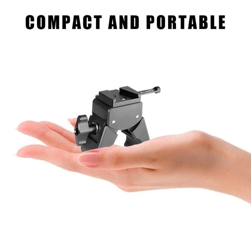 Q6RC v Mount Battery Clip مع ملحق إضاءة Tripod Clamp Campo Clamp الكبير لملحقات آمنة للأرواح الثلاثة #5