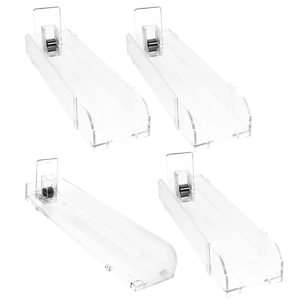 

4pcs Cigarette Placement Rack 28cm Single Side Double Side Auto Pusher Retail Store Display Holder Case