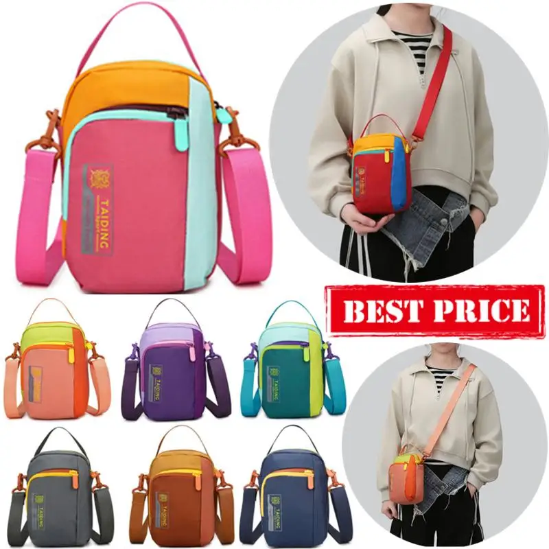 

Newest Fashion Single Shoulder Bag Women Dopamine Handbags Mini Student Bag Simple Crossbody Casual Ladies Zipper Shoulder Bags