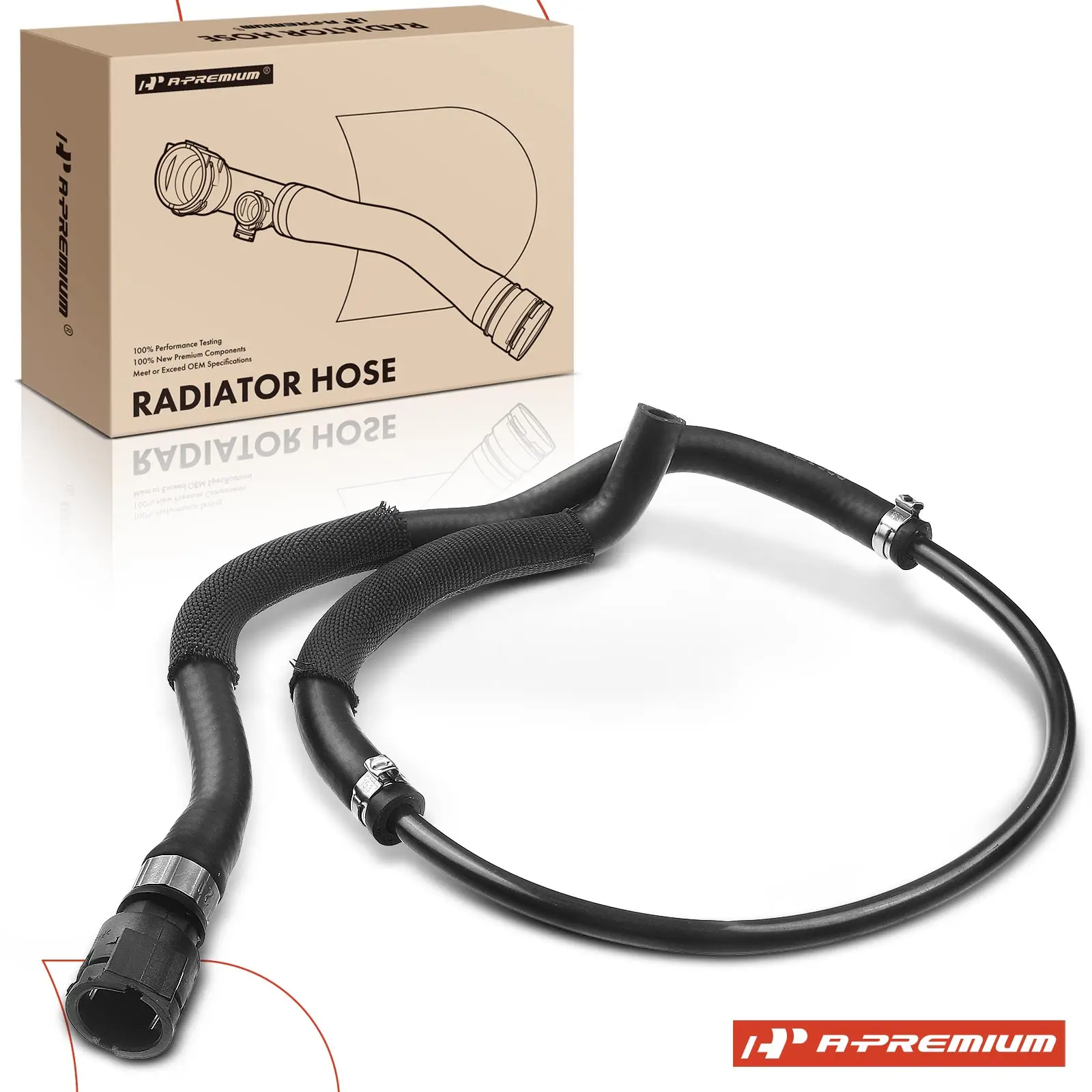 A-Premium Upper Engine Radiator Hose for BMW 335i 2007-2013 335is 2011-2013 335xi 2007-2008 X1 2013-2014 135i 2008-2013