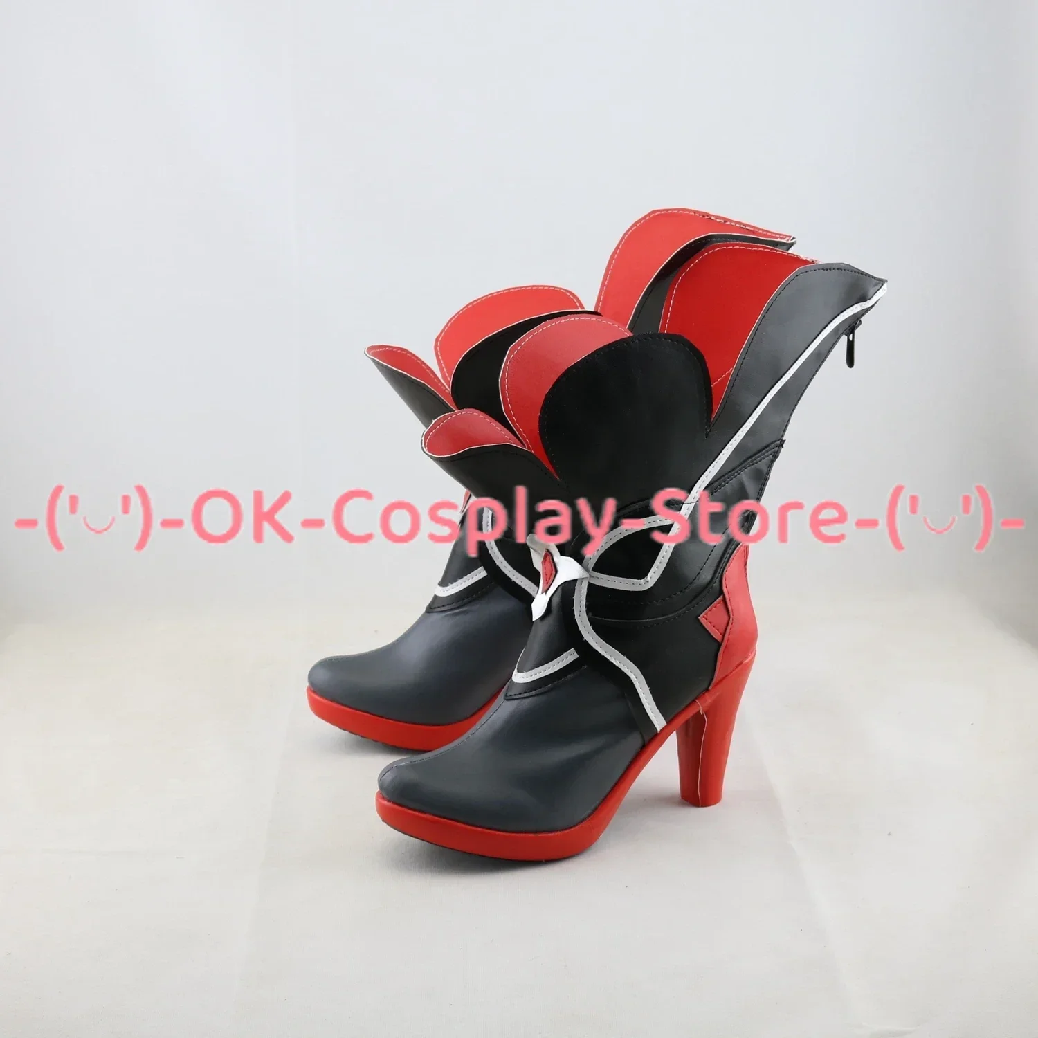 PU Couro Cosplay Sapatos, Jogo, Honkai Impacto 3, Gêmeos Seele Vollerei, Dia das Bruxas, Carnaval, Botas, Adereços, Custom Made