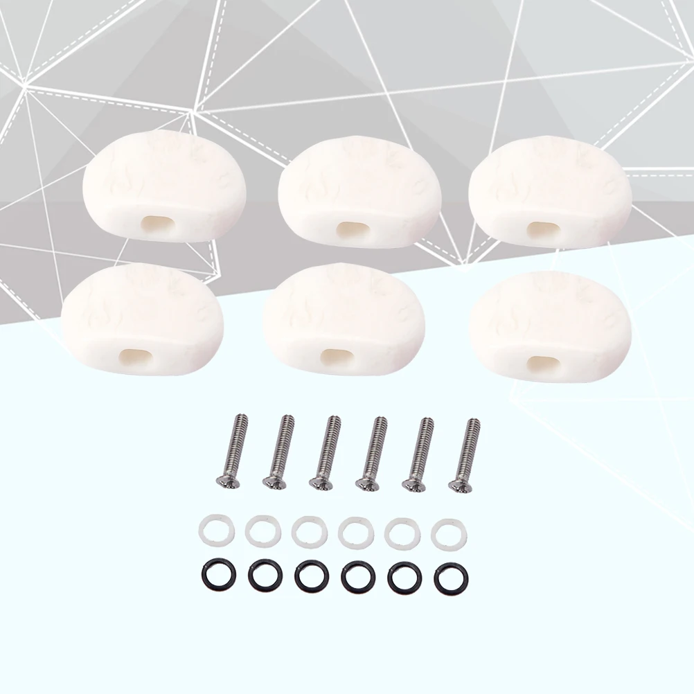 

6 pcs Replacement Guitar Tuning Peg Knobs Set Acoustic Machine Heads Sealed Locking Keys For Electric String Instruments With